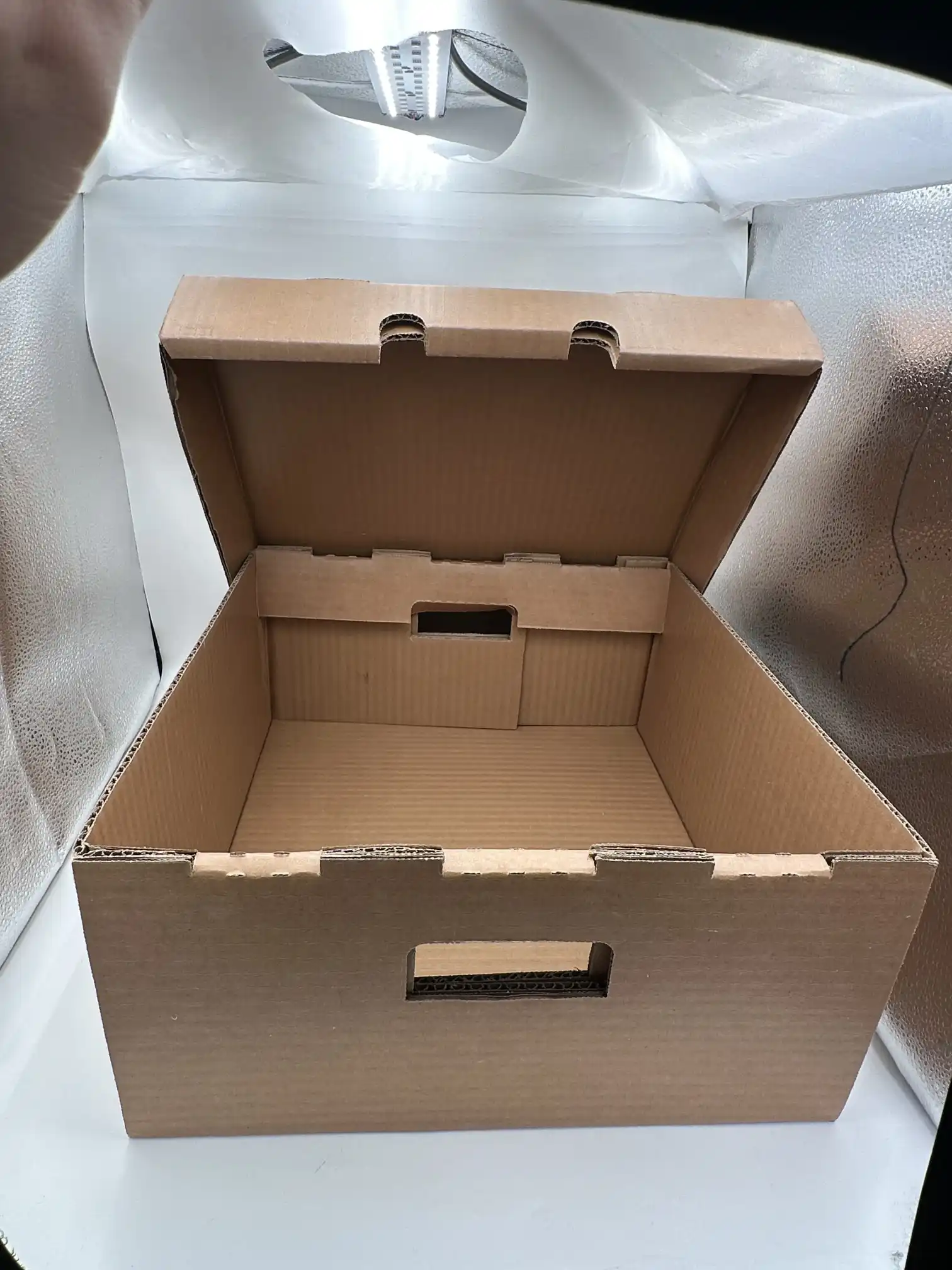 Голяма восъчна гофрирана кутия